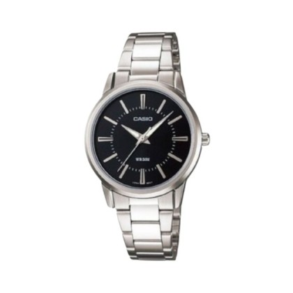 Casio General LTP-1303D-1AV Silver Stainless Steel Band Women Watch